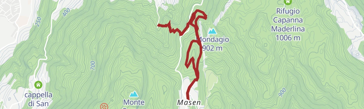 Route map: Masen Faedo mining path